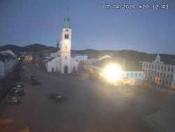 Náměstí, koste sv. Markéty