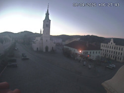 Náměstí, koste sv. Markéty