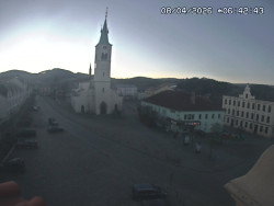 Náměstí, koste sv. Markéty