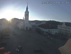 Náměstí, koste sv. Markéty