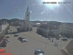 Náměstí, koste sv. Markéty