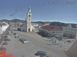 Náměstí, koste sv. Markéty