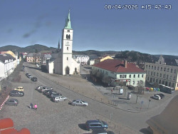 Náměstí, koste sv. Markéty