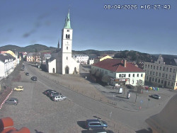 Náměstí, koste sv. Markéty