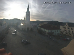 Náměstí, koste sv. Markéty