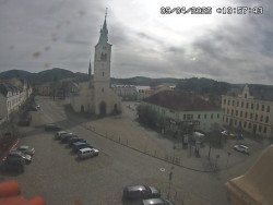 Náměstí, koste sv. Markéty