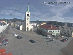 Náměstí, koste sv. Markéty