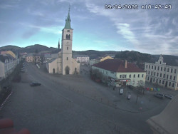 Náměstí, koste sv. Markéty