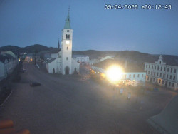 Náměstí, koste sv. Markéty