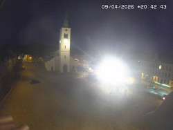 Náměstí, koste sv. Markéty