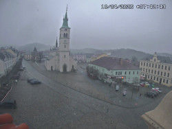 Náměstí, koste sv. Markéty