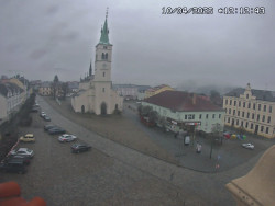 Náměstí, koste sv. Markéty