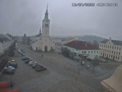 Náměstí, koste sv. Markéty