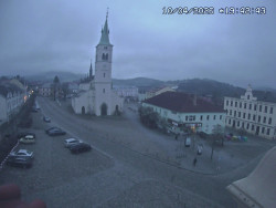 Náměstí, koste sv. Markéty