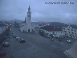 Náměstí, koste sv. Markéty