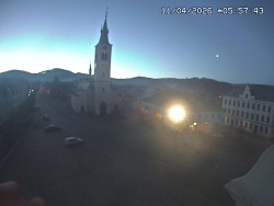 Náměstí, koste sv. Markéty