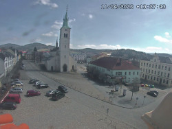 Náměstí, koste sv. Markéty