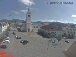 Náměstí, koste sv. Markéty