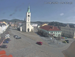 Náměstí, koste sv. Markéty