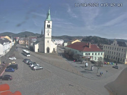 Náměstí, koste sv. Markéty