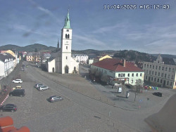 Náměstí, koste sv. Markéty