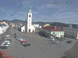 Náměstí, koste sv. Markéty