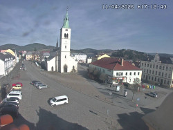 Náměstí, koste sv. Markéty