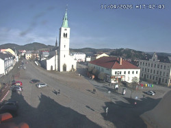 Náměstí, koste sv. Markéty