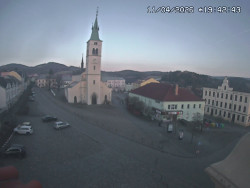 Náměstí, koste sv. Markéty