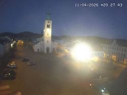 Náměstí, koste sv. Markéty