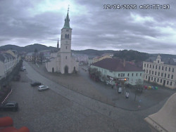 Náměstí, koste sv. Markéty