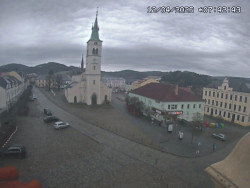 Náměstí, koste sv. Markéty