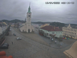 Náměstí, koste sv. Markéty