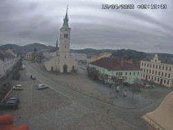 Náměstí, koste sv. Markéty