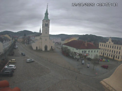 Náměstí, koste sv. Markéty