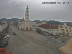 Náměstí, koste sv. Markéty