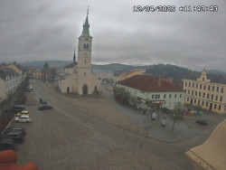 Náměstí, koste sv. Markéty