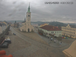 Náměstí, koste sv. Markéty