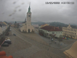 Náměstí, koste sv. Markéty