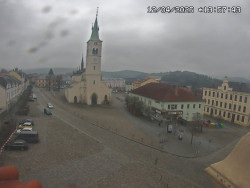 Náměstí, koste sv. Markéty