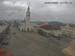 Náměstí, koste sv. Markéty