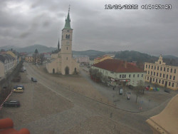 Náměstí, koste sv. Markéty