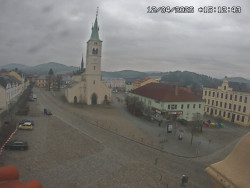 Náměstí, koste sv. Markéty