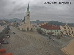 Náměstí, koste sv. Markéty