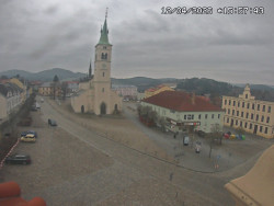 Náměstí, koste sv. Markéty