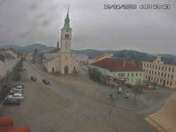 Náměstí, koste sv. Markéty