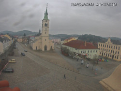 Náměstí, koste sv. Markéty