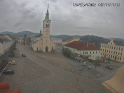 Náměstí, koste sv. Markéty