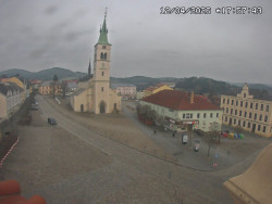 Náměstí, koste sv. Markéty