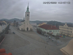 Náměstí, koste sv. Markéty